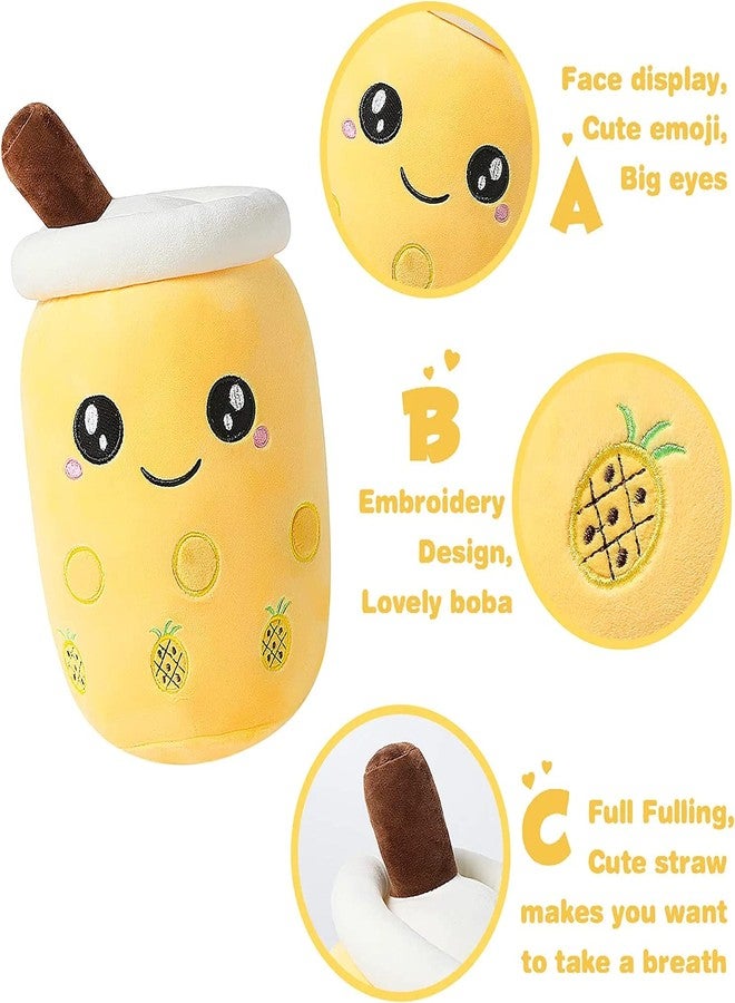 TechMax Solution Cute Bubble Tea Plush Toy Stuffed Food Shaped Pillow Cushion Cartoon Fruit Milk Tea Gift for Kids - Image 4